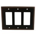 Cosmas 65070-orb Oil Rubbed Bronze Triple Gfi Decora Rocker Wall Switch Plate Switchplate Cover 
