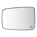 Left Side Mirror Glass For 2009-2018 Dodge Ram Heat W Backing Holder Replaces 68050299aa 68079363aa 