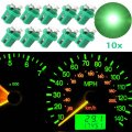 Nslumo 10pcs Green B8 5d 509t 5 5050 Led 1 Smd T5 Lamp Auto Wedge Car Gauge Dash Bulb Dashboard Instrument Light 12v Green 