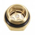 Uxcell Oil Liquid Level Gauge Sight Glass M22x1 5mm Male Threaded Brass Air Compressor Fittings With O-ring Yellow 2pcs