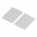 5pcs Tie Plate Bracket Galvanized Steel Mending Length 56mm Width 40mm Thickness 2 5mm Flat Repair Corner Brace For Wood