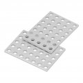 5pcs Tie Plate Bracket Galvanized Steel Mending Length 56mm Width 40mm Thickness 2 5mm Flat Repair Corner Brace For Wood