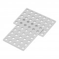 5pcs Tie Plate Bracket Galvanized Steel Mending Length 56mm Width 40mm Thickness 2 5mm Flat Repair Corner Brace For Wood