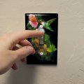 Ruby S Hummingbird Flower Garden Plastic Wall Decor Toggle Light Switch Plate Cover 