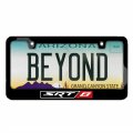 Ipick Image Made For Dodge Srt-8 Logo In Color Black Metal License Plate Frame Jeep Chrysler Ram