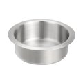 201 Stainless Steel Drop-in Cup 1 6 X 4 Drink Can Holder Poker Table Insert For Sofa Boat Car Marine Silver 