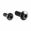 Uxcell Button Head Hex Socket Cap Screws M2x6mm And M2 5x6mm Alloy Steel Black 200pcs