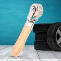 Fydun Patch Tire Repair Tool Car Wheel Wooden Handle Stitcher Ball Bearing Roller M