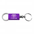 Au-tomotive Gold Anodized Aluminum Valet Keychain For Toyota Prius Purple