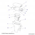Polaris Rzr Console Storgae Spring Latch Genuine Oem Part Qty 1