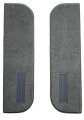 Door Panel Carpet Flooring Die Cut Cutpile Fits 1975-1986 Chevrolet K20 Regular Cab Inserts On Cardboard W Vents Dove Gray 