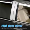 6pcs Pillar Post Cover Trim Replacement For S Class W220 1998 To 2006 Mirrored Finish Chrome Weather Resistant Door Window