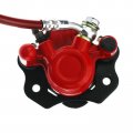 Pro Bat Rear Hydraulic Brake Assembly Caliper Master Cylinder Kit Disc Plate Pad For Go Kart Golf Cart Atv Red 