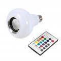 E27 12w Led Rgb Bluetooth Speaker Light Bulb Lamp With Remote Control Wireless Music Playing