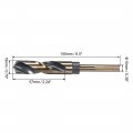 Uxcell Reduced Shank Twist Drill Bits 19mm High Speed Steel 4341 With 10mm 3 8 For Stainless Alloy Metal Plastic Wood