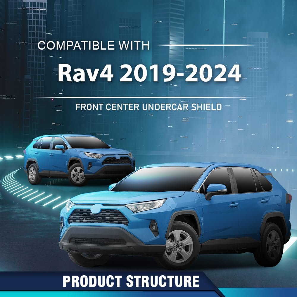 Front Center Undercar Engine Splash Shield For Toyota Rav4 2019 2024 Fits Adventure Hybrid Le Limited T Off Road Trail Xle Part