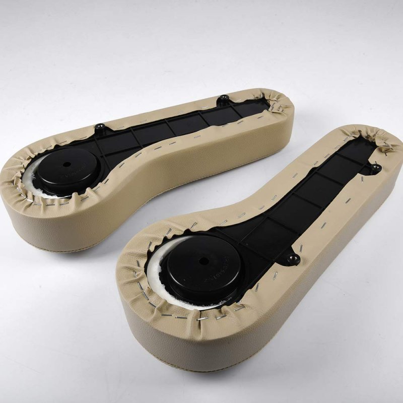 One Pair Of Rear Seat Armrest With Cup Holder Universal Replacement For Ezgo Club Car Yamaha And Other Golf Cart Models Beige