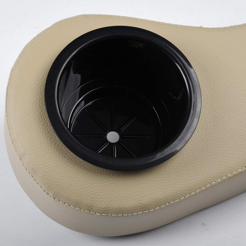 One Pair Of Rear Seat Armrest With Cup Holder Universal Replacement For Ezgo Club Car Yamaha And Other Golf Cart Models Beige