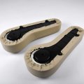 One Pair Of Rear Seat Armrest With Cup Holder Universal Replacement For Ezgo Club Car Yamaha And Other Golf Cart Models Beige