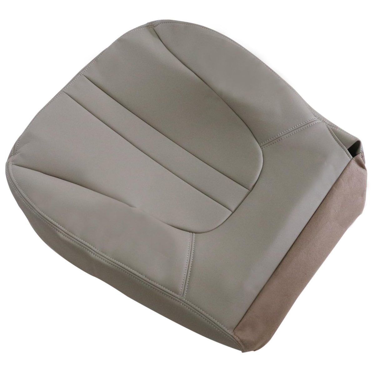 Front Driver Side Bottom Replacement Seat Cover Tan Microfiber Leather For Ford Expedition Eddie Bauer Xlt 1997 1998 1999 2000