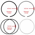 Caltric Engine Piston Rings Compatible With Honda 13011-mn1-305 Xr600r 1988-2000