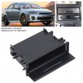 Aramox Car Stereo Storage Box Fit For Mitsubis 1din Radio Multi Application Abs Black Inner Organizer Replacement