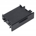 Aramox Car Stereo Storage Box Fit For Mitsubis 1din Radio Multi Application Abs Black Inner Organizer Replacement