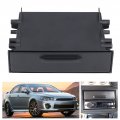 Aramox Car Stereo Storage Box Fit For Mitsubis 1din Radio Multi Application Abs Black Inner Organizer Replacement