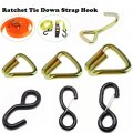 Universal Heavy Duty Ratchet Hook For Replacement Used On The End Of Tie Downs Straps Trailer Strap S 25mm X 800kg 4pcs
