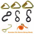 Universal Heavy Duty Ratchet Hook For Replacement Used On The End Of Tie Downs Straps Trailer Strap S 25mm X 800kg 4pcs