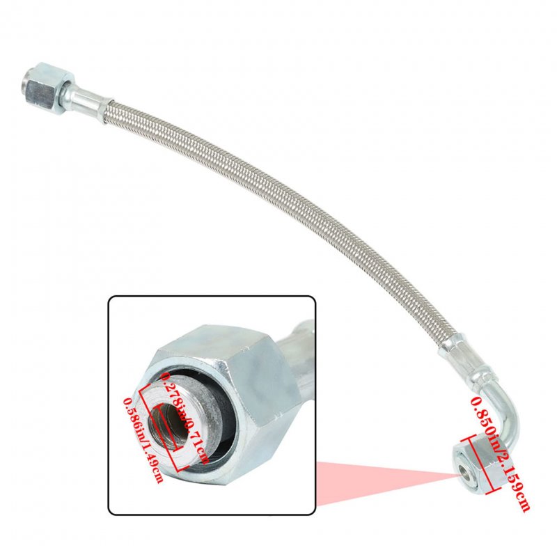Turbo Oil Feed Line Tube With Connectors For Ram 5 9l 6 7l Cummins 24v 2003 To 2019 Replacement 2500 3500 4500 5500 Pickup