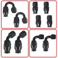 6an 20 Feet Nylon Ptfe Fuel Line Hose Kit Gas Ethanol E85 Oil With 10pcs Swivel Fitting Adapter Black 