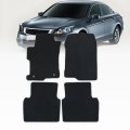 Black Velour Front Rear Floor Mats Carpet For Honda Accord Sedan 2008 2009 2010 2011 2012 