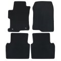 Black Velour Front Rear Floor Mats Carpet For Honda Accord Sedan 2008 2009 2010 2011 2012