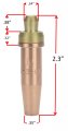 Sa Aa 3 Pack 3-gpn-2 Propane Cutting Tip For Victor Torches Size 2 Small Series