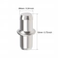 Uxcell Shelf Bracket Peg 6x19mm Nickel Plated Holder Support Pins For Cabinet 20 Pcs