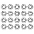 20pcs Hex Weld Nuts M8x1 25mm Carbon Steel With 3 Projections Machine Screw For Diy Home Repair Machinery Silver 