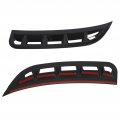 Front Bumper Air Vent Spoiler Splitter 2 Pcs Glossy Black Abs Side For Mercedes Benz Gle Class 2019