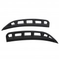 Front Bumper Air Vent Spoiler Splitter 2 Pcs Glossy Black Abs Side For Mercedes Benz Gle Class 2019