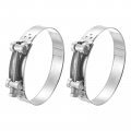 2pcs T-bolt Hose Clamp Working Range 113-121mm 304 Stainless Steel Intake Intercooler Clamps Adjustable Tube For Tubes Pipes 