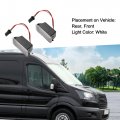 A Absopro Led License Plate Light Car Number Lamp For Ford Transit Connect 2014-2018 Clear Set Of 2