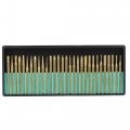 Diamond Grinding Bit Set Titanium-coated Drill Bits Rotary Tool For Glass Stone Ceramic 1 8 Shank 120 Grit 30pcs 