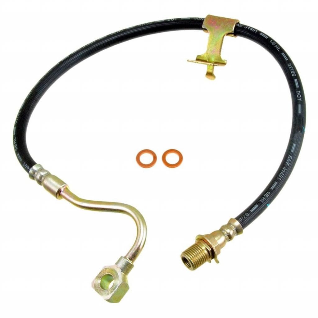 Brake Hydraulic Hose For Chevy R2500 Suburban 1990 1991 Epdm Rubber Flexible 21 In Axis 1 Length 14071965 15691787 Black Front