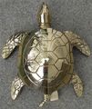 Large Solid Brass Sea Turtle Doorknocker