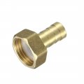 Uxcell Brass Barb Hose Fitting Connector Adapter 12mm Barbed X 1 2 Pt Female Pipe 5pcs