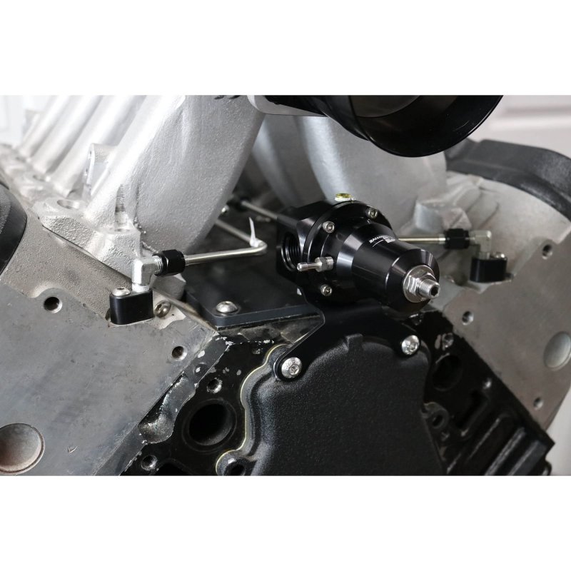 Ls Timing Cover Fuel Regulator Bracket Aeromotive Large Efi