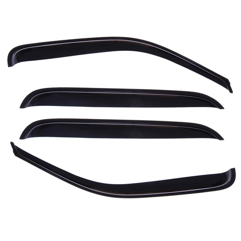 Window Visors Rain Guard Set For 1999-2006 Chevy Silverado And Gmc Sierra Extended 4 Piece Side Deflectors Abs Plastic