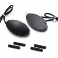 Xkh- Replacement Of Motorcycle Black Led Mirror Block Off Base Plates Compatible With 2005-2008 Kawasaki Ninja Zx6r Zx6rr 636
