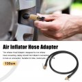 X Autohaux 100cm Air Chuck With Hose Inflator Compressor Pump Extension Adapter Tire Valve Connect Pipe For Car Motorcycle Bike