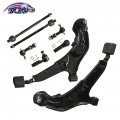 Tom 8pcs Front Lower Control Arms Tie Rod Sway Bar Kit For 1995-1999 Infinitii30 Nissan Maxima 485200m025 485200m085 485210c025